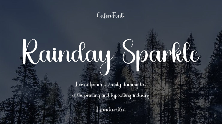 Rainday Sparkle Font