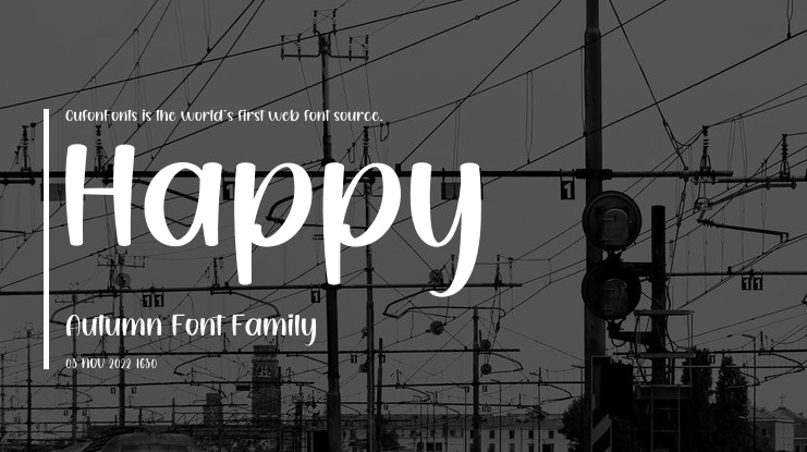 Happy Autumn Font