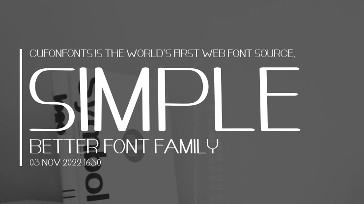 Simple Better Font