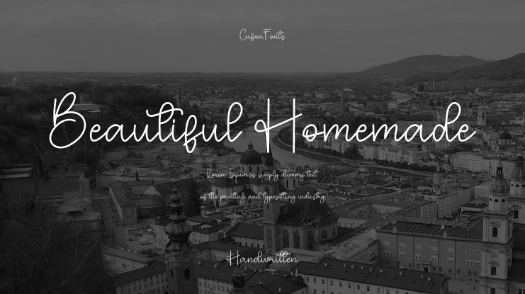 Beautiful Homemade Font