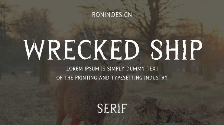 Wrecked Ship Font