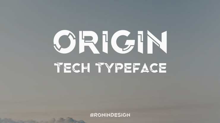 Origin Tech Font