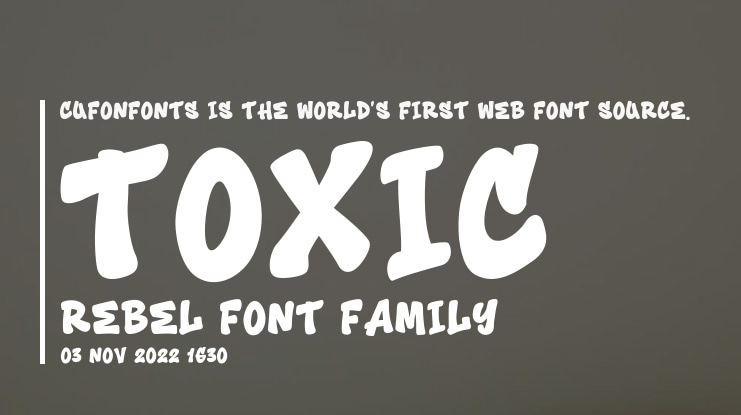 Toxic Rebel Font Family