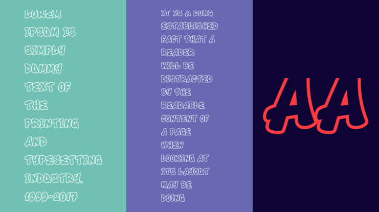 Toxic Rebel Outline Font Family