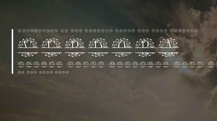 Verdora Frames Split Monogram Font