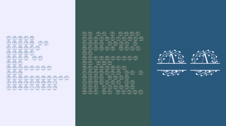 Verdora Frames Split Monogram Font