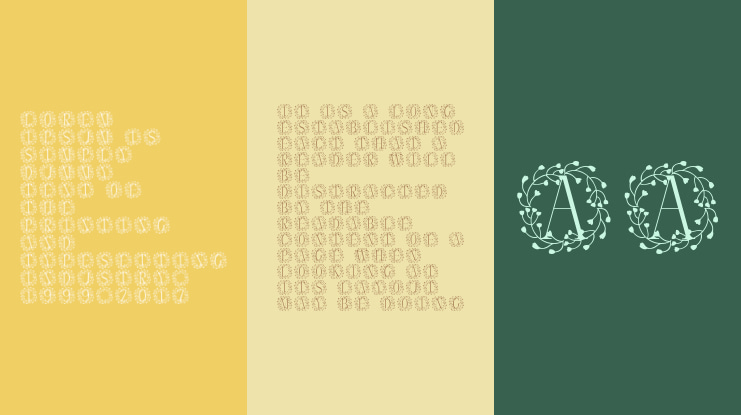 Verdora Frames Monogram Font