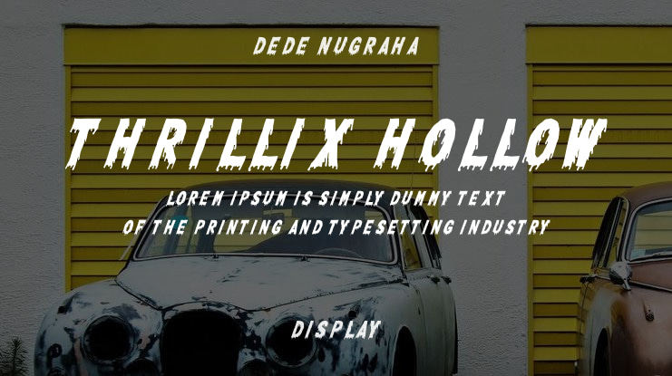 Thrillix Hollow Font Family