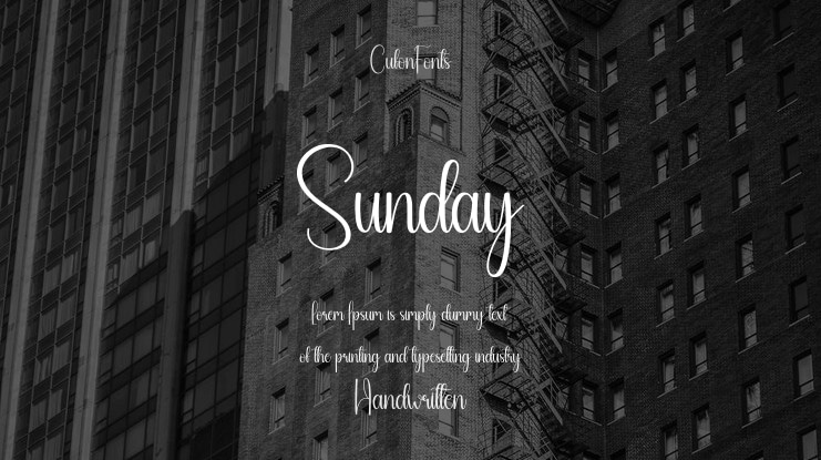 Sunday Font