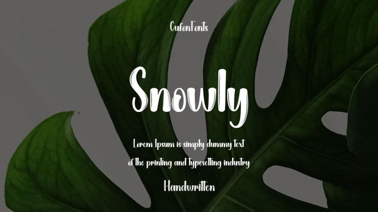 Snowly Font