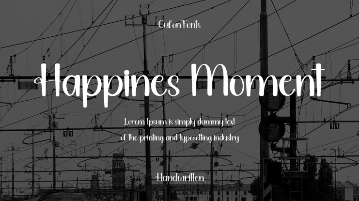 Happines Moment Font