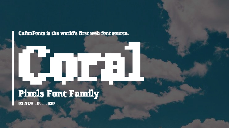 Coral Pixels Font