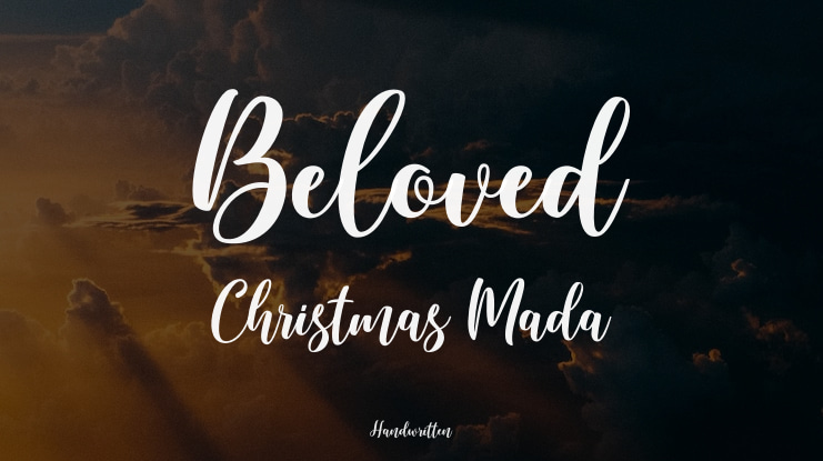 Beloved Christmas Mada Font