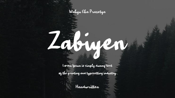 Zabiyen Font