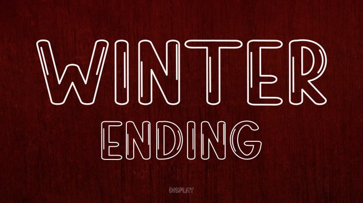 Winter Ending Font