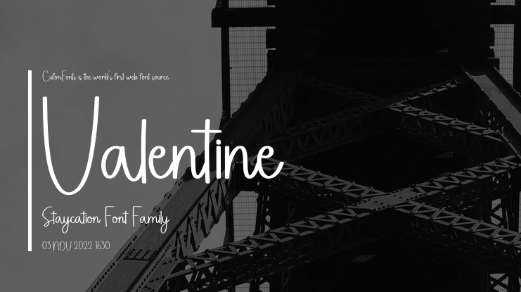 Valentine Staycation Font