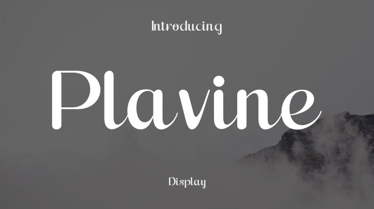 Plavine Font