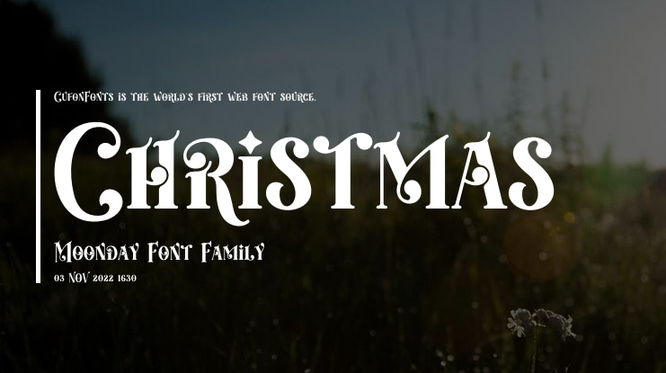 Christmas Moonday Font