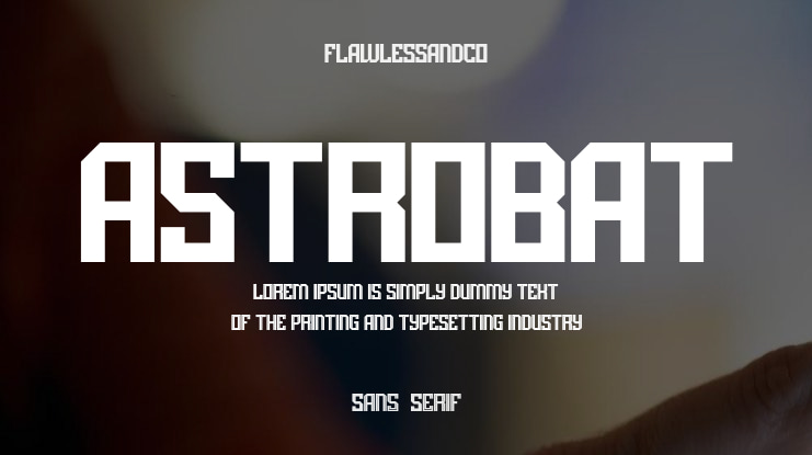 ASTROBAT Font
