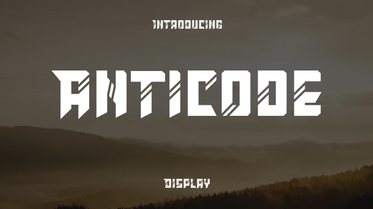 Anticode Font
