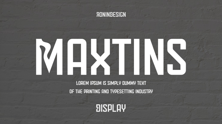 Maxtins Font