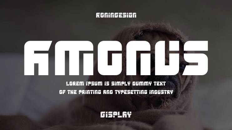Amonus Font