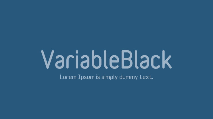 VariableBlack Font