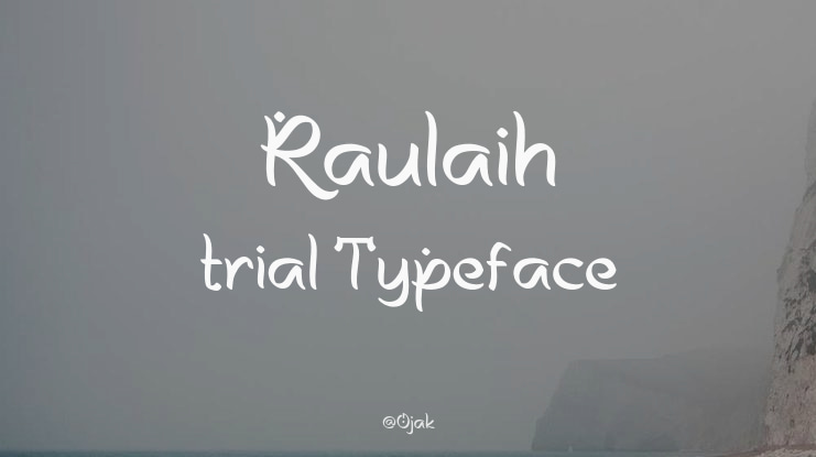 Raulaih trial Font