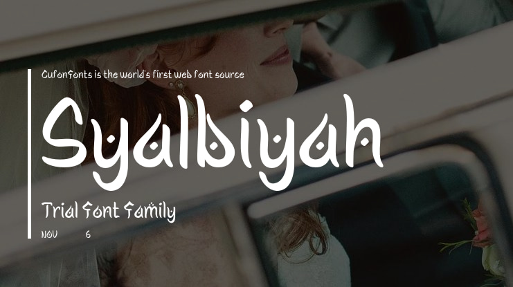 Syalbiyah Trial Font