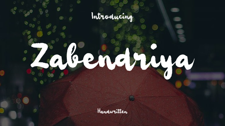 Zabendriya Font