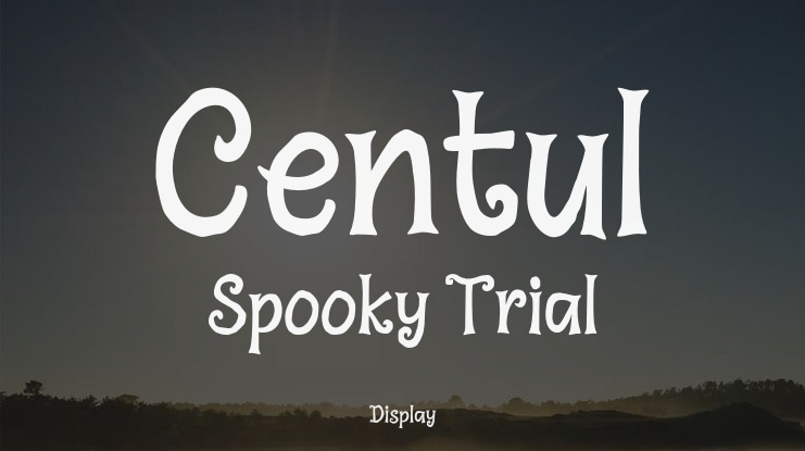 Centul Spooky Trial Font
