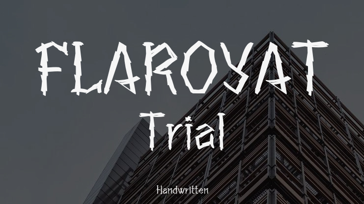 FLAROYAT Trial Font