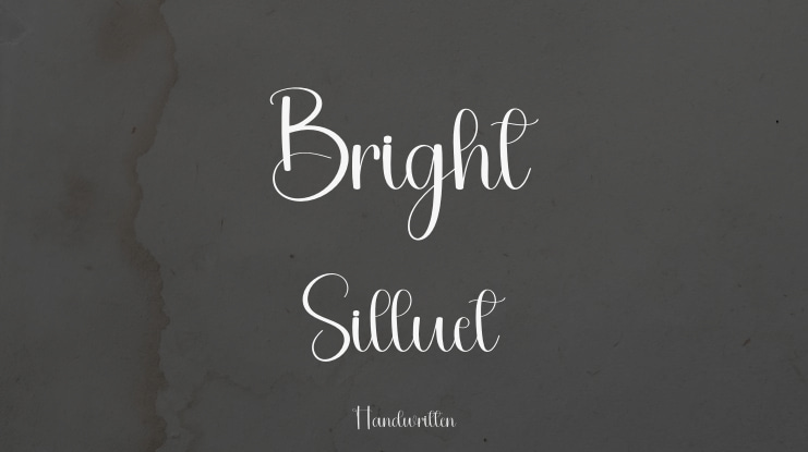 Bright Silluet Font