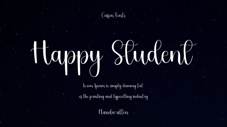 Happy Student Font