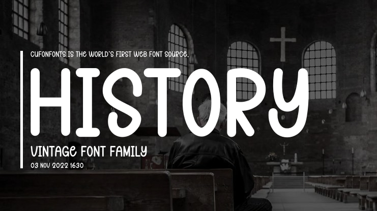 History Vintage Font