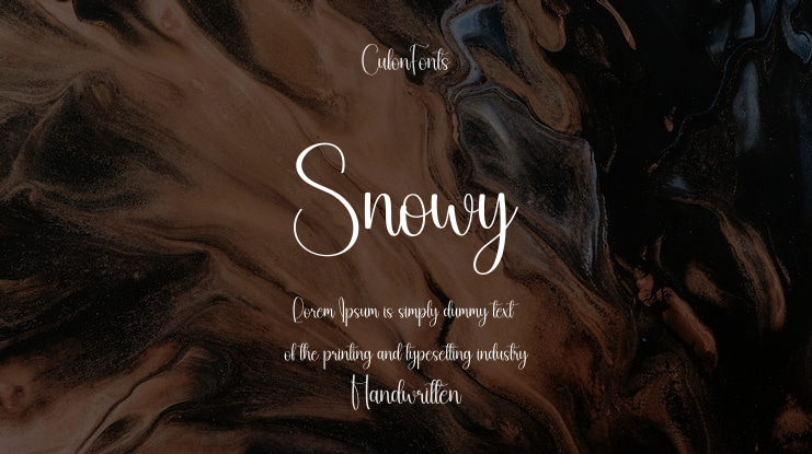 Snowy Font