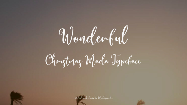 Wonderful Christmas Mada Font