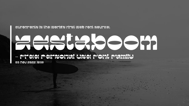 Zestaboom - Free Personal Use Font
