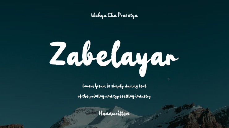 Zabelayar Font