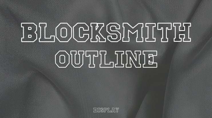 Blocksmith Outline Font