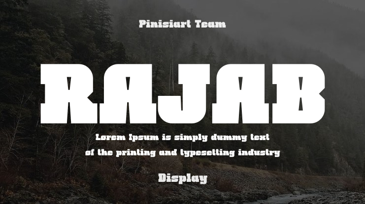 RAJAB Font