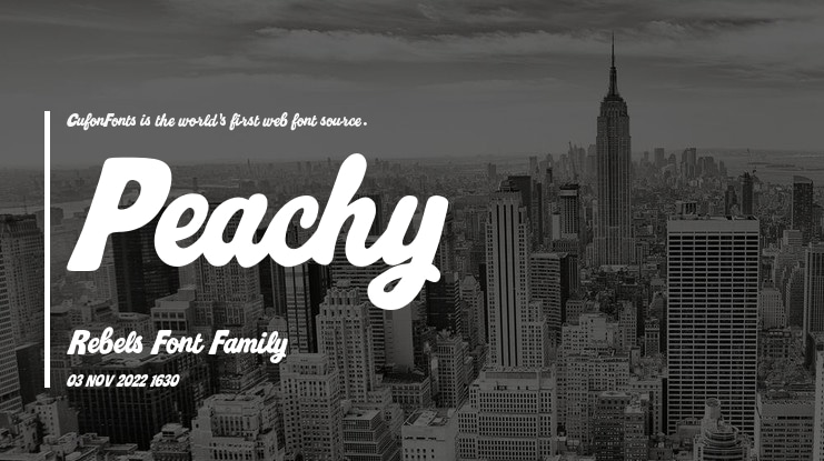 Peachy Rebels Font
