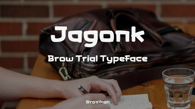 Jagonk Brow Trial Font