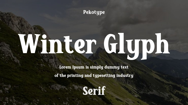 Winter Glyph Font
