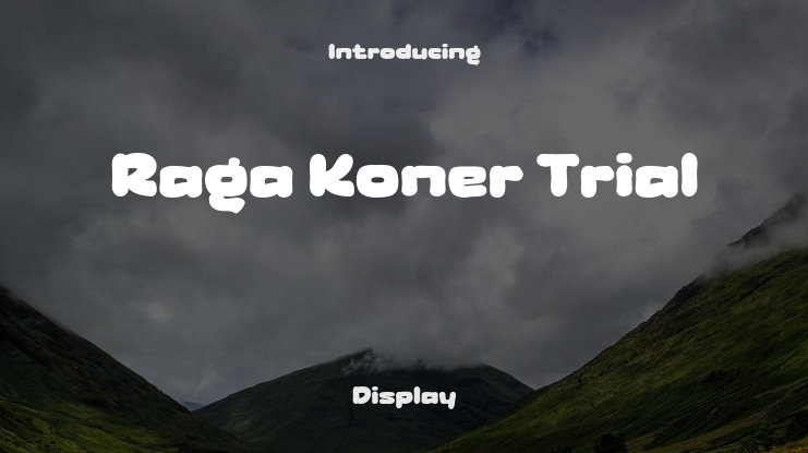 Raga Koner Trial Font