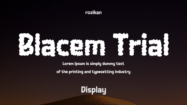 Blacem Trial Font