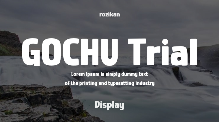 GOCHU Trial Font