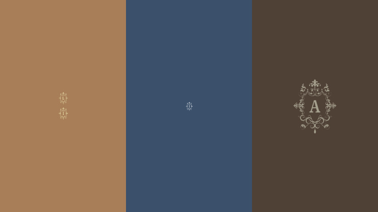 SHABBY CHIC FLOURISHES MONGRAMS Font