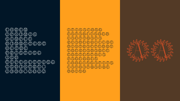 Floralith Monogram Font