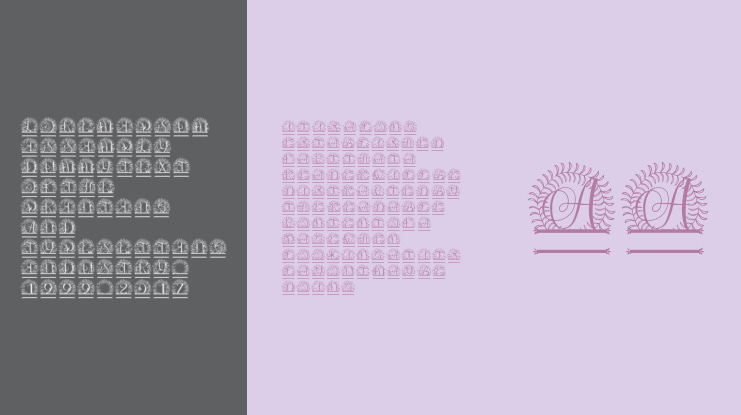 Cresverde Split Monogram Font